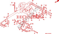 TUBULURE(1) pour Honda GL 1500 GOLD WING SE 20th aniversary de 1995