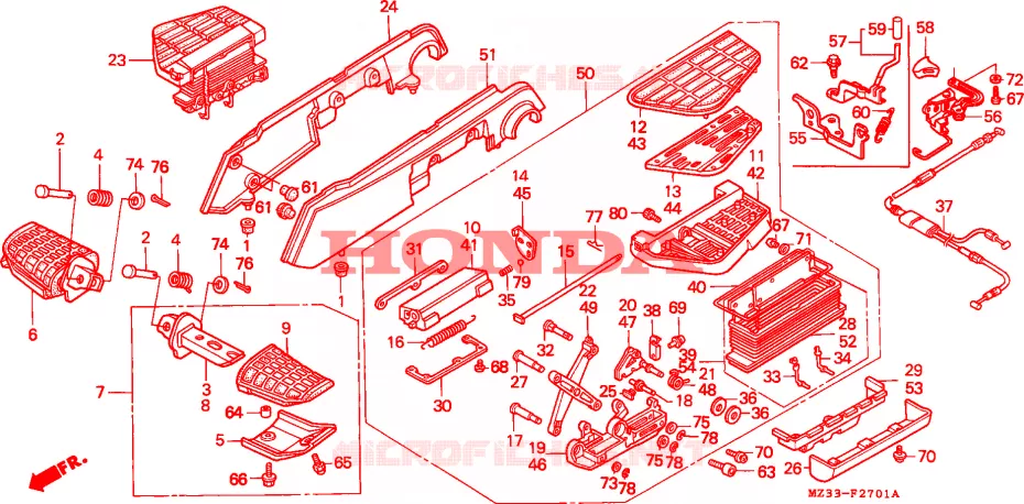 MARCHE  Honda MOTO 1500 GOLD-WING 1994  GL1500SER