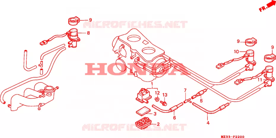 SOUPAPE D'ADMISSION Honda MOTO 1500 GOLD-WING 1993  GL1500AP
