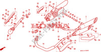 SILENCIEUX D'ECHAPPEMENT pour Honda SHADOW 750 de 1996