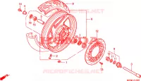 ROUE AVANT pour Honda SHADOW 750 de 1999
