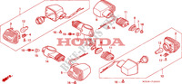 CLIGNOTANT pour Honda NTV 650 34HP de 1996