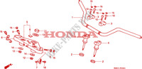 TUYAU DE GUIDON(2) pour Honda SHADOW 600 VLX DELUXE de 1996