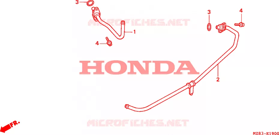 CONDUIT D'AIR Honda MOTO 600 SHADOW 1995  VT600CS