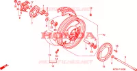 ROUE ARRIERE pour Honda PAN EUROPEAN ST 1100 POLICE de 2000