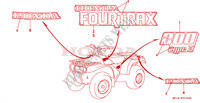 MARQUE(TRX200D)('92,'93) pour Honda TRX 200 FOURTRAX D de 1993