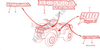 MARQUE(TRX200D)('94 '96) pour Honda TRX 200 FOURTRAX D de 1994