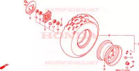 ROUE AVANT pour Honda TRX 300 SPORTRAX EX de 1998