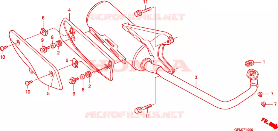 SILENCIEUX D'ECHAPPEMENT Honda SCOOTER 110 LEAD 2012  NHX110WHA