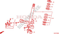 TE DE FOURCHE pour Honda CB 250 RED LIGHT SINGLE SEAT de 1996