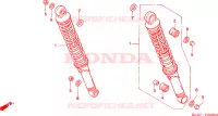 AMORTISSEUR ARRIERE pour Honda CG 125 de 2004