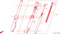 FOURCHE pour Honda CG 125 de 2004