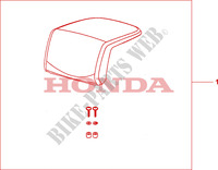 DOSSERET DE TOP CASE (TOP) pour Honda 125 VARADERO DE LUXE de 2009