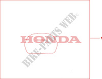 HOUSSE DE TOP CASE pour Honda 125 VARADERO de 2009
