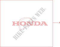 DOSSERET TOP CASE 35L pour Honda S WING 125 FES ABS E de 2011
