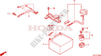 BATTERIE pour Honda SH 125 R, REAR DRUM BRAKE, TOP BOX de 2010