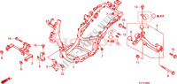 CADRE pour Honda SH 125 R, REAR DRUM BRAKE, TOP BOX de 2010