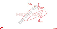 GARDE BOUE AVANT pour Honda SH 125 FREIN ARRIERE A DISQUE ET TOP BOX de 2010