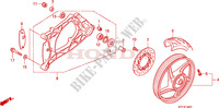 ROUE ARRIERE   BRAS OSCILLANT (SH125/R/150/R) pour Honda SH 125 REAR DISK BRAKE AND TOP BOX de 2010