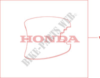 TAPIS TOP CASE 35L pour Honda SH 125 R, FREIN ARRIERE TAMBOUR, TOP BOX de 2010
