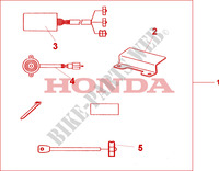 ALARME pour Honda SH 300 ABS TOP BOX de 2010