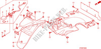 GARDE BOUE ARRIERE pour Honda SH 300 ABS TOP BOX de 2010