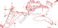 GARDE BOUE ARRIERE pour Honda PES 150 INJECTION SPECIAL de 2006