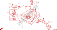 RESERVOIR A CARBURANT pour Honda PES 125 INJECTION SPECIAL de 2008