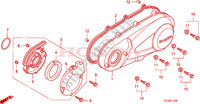 CARTER MOTEUR GAUCHE pour Honda PES 125 INJECTION de 2010