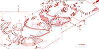 FEUX ARRIERE pour Honda PES 125 INJECTION SPORTY SPECIAL de 2010