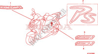 MARQUE  pour Honda PES 125 INJECTION de 2012