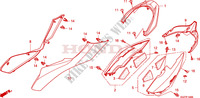 CARENAGE ARRIERE pour Honda REFLEX 250 SPORT de 2008