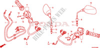 COMMODO   CABLE   RETROVISEUR pour Honda REFLEX 250 SPORT de 2008