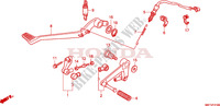 PEDALE pour Honda XL 1000 VARADERO ABS BLANCHE de 2011