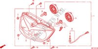 PHARE pour Honda XL 1000 VARADERO ABS BLANCHE de 2011
