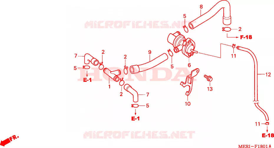COMMANDE INJECTION D'AIR SOUPAPE Honda MOTO 600 CBF 2005  CBF600N4