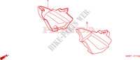 COUVERCLES LATERAUX (CBF600S6/SA6/N6/NA6) pour Honda CBF 600 NAKED ABS 2 TONES de 2006
