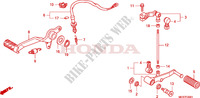 PEDALE DE FREIN/PEDALE DE CHANGEMENT(CBF600S8/SA8/N8/NA8) pour Honda CBF 600 NAKED de 2009