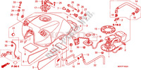 RESERVOIR A CARBURANT (CBF600S8/SA8) pour Honda CBF 600 FAIRING ABS de 2009