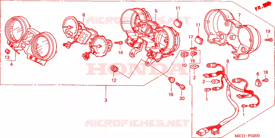 COMPTEUR Honda MOTO 500 CBF 2004  CBF5004