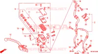 MAITRE CYLINDRE FREIN AV.(CBF1000) pour Honda CBF 1000 de 2010