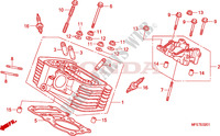 CULASSE DE CYLINDRE ARRIERE pour Honda SHADOW VT 750 de 2010