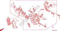 MACHOIRE DE FREIN AVANT G.(ABS) pour Honda TRANSALP 700 ABS GRAY de 2009