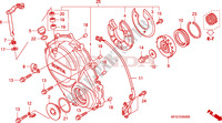 CARTER MOTEUR DROIT pour Honda CB 600 F HORNET STRIPES 34HP de 2009