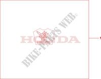 KIT LOGO SE pour Honda CB 600 F HORNET BLANC 34HP de 2009