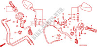 LEVIER DE GUIDON   CABLE   COMMODO pour Honda CB 600 F HORNET ABS STRIPE de 2009