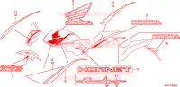 AUTOCOLLANTS Chassis 600 honda-moto HORNET 2010 F__3600
