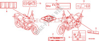 ETIQUETTE DE PRECAUTIONS pour Honda CB 600 F HORNET RAYURES 34HP de 2010