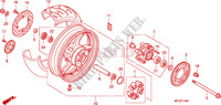 ROUE ARRIERE pour Honda CB 600 F HORNET ABS 34HP de 2010