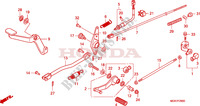 PEDALE pour Honda VT 750 S de 2010